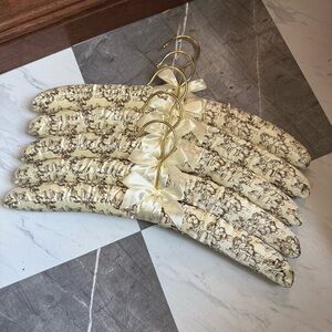 Satin Padded Clothes Hangers - Set of 5